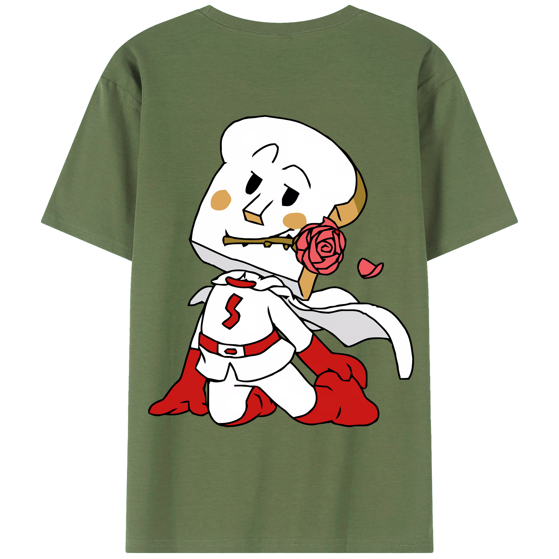 （画像用） アンパンマン Anpanman 綿100％ メンズ半袖Tシャツ（バックプリント） 通気性